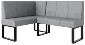 Rohová lavica Bernio 140x200 (sivá) (L). Akcia -20%. Vlastná spoľahlivá doprava až k Vám domov. 1129872