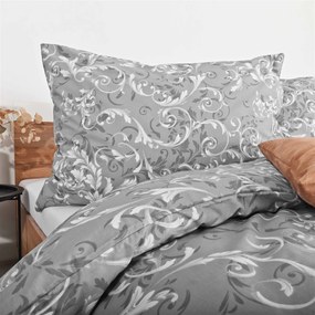 Obliečky bavlnené Royal sivé EMI: Predĺžený set jednolôžko obsahuje 1x 140x220 + 1x 70x90