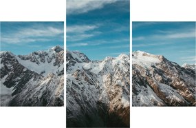 Obraz zasnežených vrcholkov, Fiordland (90x60 cm)