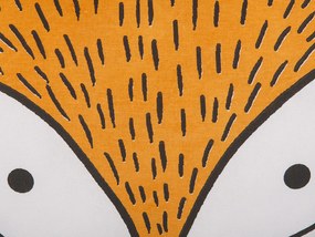 Bavlnený detský vankúš Fox 50 x 40 cm Oranžový VADODARA Beliani