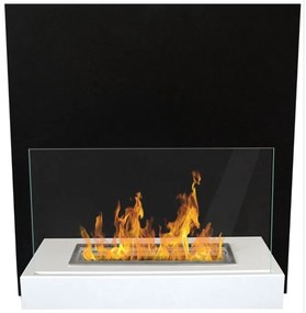 Závesný biokrb na stenu BIELY SO SKLOM 45x47x17