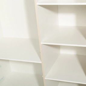 Šatní skříň Ryga 02 187 cm dub Riva/šedá