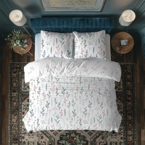 Bavlněné povlečení Primavera 002 160x200 cm + 2x 70x80 cm bílé/vícebarevné