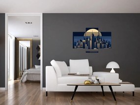 Obraz – Geometrické mesto (90x60 cm)