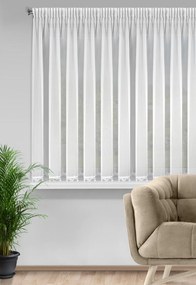 ZÁCLONA NA PÁSKE LILI 400X145 CM BIELA