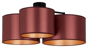 Duolla - Prisadený luster ROLLER TRIO SHINY 3xE27/15W/230V medená/zlatá