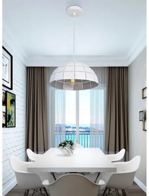 Top Light Apolo 30B - Luster na lanku 1xE27/40W/230V biela/strieborná