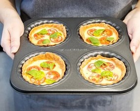 Kitchen Craft Forma na pečenie MasterClass Four Hole Tartlet