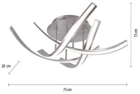 Paul Neuhaus 6474-55 - LED Stmievateľný prisadený luster LINDA 4xLED/7W/230V