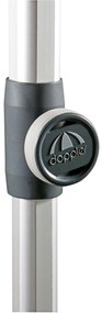 Doppler EXPERT 280 cm - slnečník s automatickým naklápaním kľukou šedý (kód farby: 827), 100 % polyester