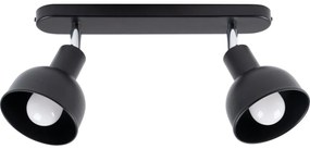 Sollux SL.1317 - Bodové svietidlo ELBA 2xE27/15W/230V čierna SL.1317