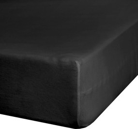JERSEY PRESTIERADLO JERSEY3 160X200 CM ČIERNE
