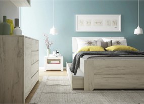 Sconto Komoda ANGEL 42 dub craft biely