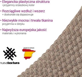 Super strečové poťahy NIAGARA oriešková taburetka (40 - 60 cm)