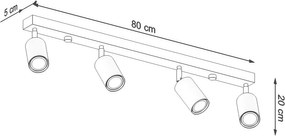 Bodové svietidlo v prírodnej farbe ø 6 cm Ludwik – Sollux