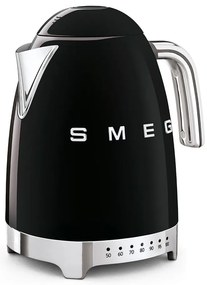 Čierna rýchlovarná kanvica z nehrdzavejúcej ocele 1,7 l Retro Style – SMEG