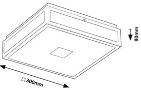 Rabalux 75031 - LED kúpeľňové stropné svietidlo ZOYA LED/18W/230V IP44 čierne