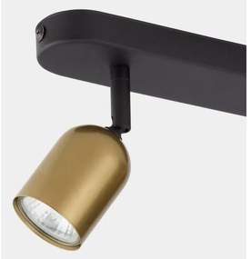 Bodové svietidlo TOP 2xGU10/10W/230V zlatá/čierna