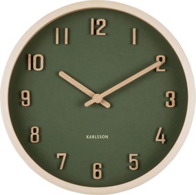 XXXLutz NÁSTENNÉ HODINY tmavozelená 22 cm Karlsson - Hodiny - 007143017903