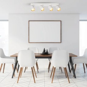 Bodové svietidlo ANDY 4xGU10/8W/230V biela/zlatá