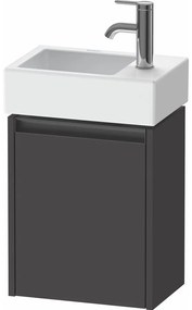 DURAVIT Ketho 2 závesná skrinka pod umývadielko, 1 dvierka, pánty vpravo, 364 x 238 x 440 mm, grafit super matná, K25071R80800000