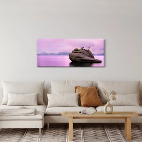 Obraz kameňa v mori (120x50 cm)