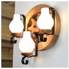 Brilagi - Nástenné svietidlo ROATA APLICA 3xE14/40W/230V buk