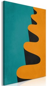 Artgeist Obraz - Orange Wave (1 Part) Vertical Veľkosť: 40x60, Verzia: Na talianskom plátne