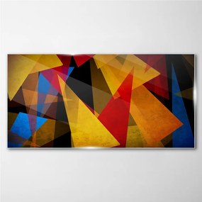 Obraz na skle Abstrakcie trojuholníky geometria