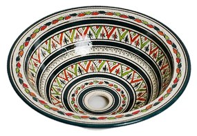 Orientálne ručne maľované umývadlo FES 08