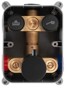 REA-P8551 - Sprchová sada s termostatickou podomietkovou batériou LUNGO brúsené zlato