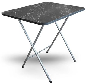 Skladací Stôl Root 80x60 Čierny Mramor