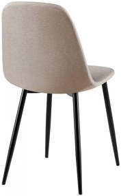 Stolička Giverny látka - sivá