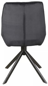 Otočná jídelní židle Boogie I Velvet černá