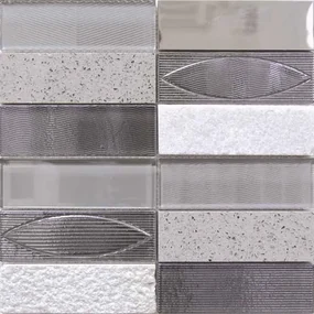 Mozaika Geo Gris 30x30