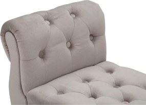 Taupe zamatová lavica Paris – Mauro Ferretti