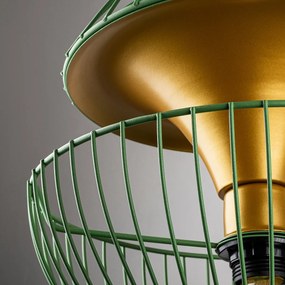 Stropná lampa Telmander zelená