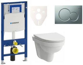 Cenově zvýhodněný závěsný WC set Geberit do lehkých stěn / předstěnová + WC Laufen Laufen Pro Nordic SIKOGES3H3, 1 ks