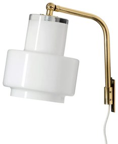 Nástenná lampa Multi, biela / mosadz