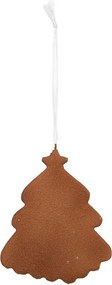 Závesná dekorácia zasnežený perníkový stromček Frosted Ginger - 9*1*10 cm