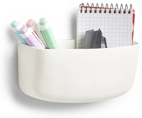 Kuchynský ORGANIZÉR samolepiaci, biely, plastový HOLDER, 16x7x8 cm