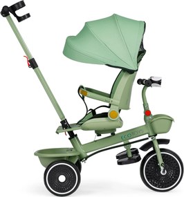 ECOTOYS multifunkčná detská trojkolka 6 mesiacov–6 rokov, otočné sedadlo 360°, zelená