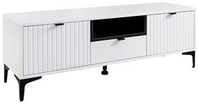 TV Stolík Fabio 2D1S doska biela