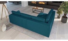 Tyrkysovomodrá rohová pohovka (ľavý roh) Ariella - Ropez