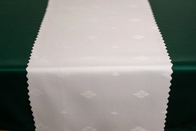 Dekorstudio Teflónovy behúň na stôl Diamond - biely