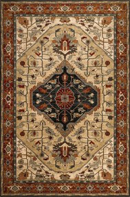 Koberec Dywilan Polonia Serapi Ornamentový Rubin Vlnená Tradícia 200x300 cm