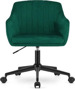 Otočné kreslo COPA - zelený zamat