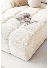 Krémová rozkladacia modulárna rohová pohovka s úložným priestorom (ľavý roh) Lulu – Miuform