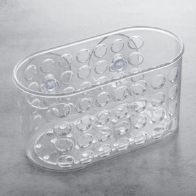 Erga Erga, kúpeľňový kôš na kozmetiku 16x7x8 cm na prísavky, číra, veľkosť M, ERG-YKA-RY.KPN0100