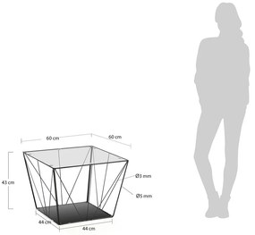 Konferenčný stolík Kave Home Tilo, 60 × 60 cm
